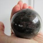Large Astrophyllite Carved Crystal Sphere