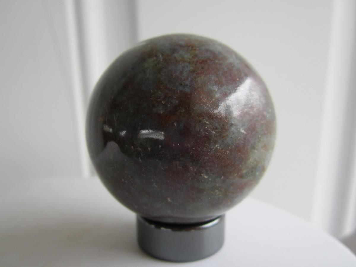 Ruby In Kyanite Carved Crystal Sphere